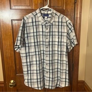 Simply Styled Blue and White Casual Button Down Shirt